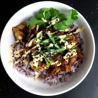 Bul Kogi Bowls – With Spooky Purple Rice