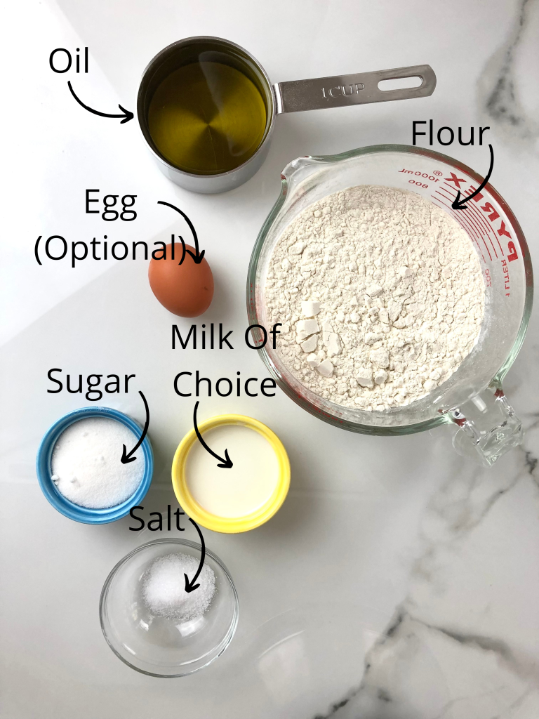 No Rolling Pie Crust Ingredients