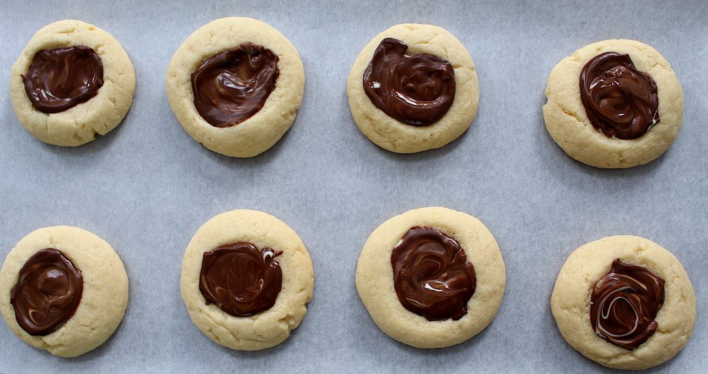 Andes Mint Thumbprint Cookies