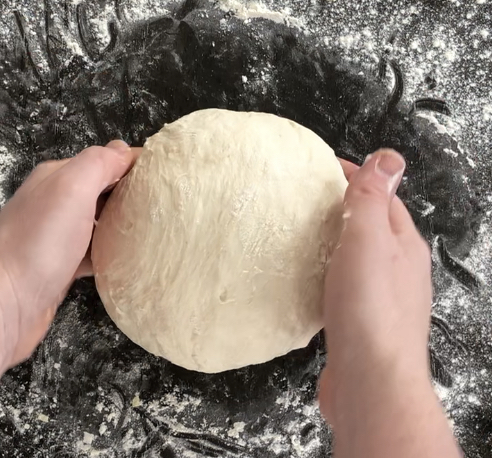 tucking dough