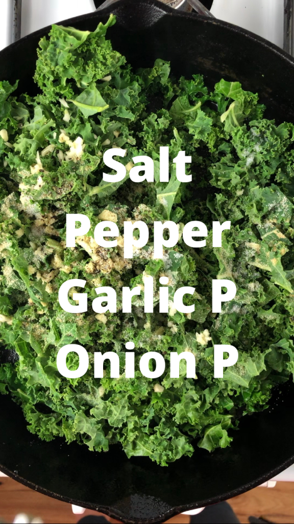 Salt Pepper garlic Powder Onion Powder